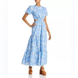 WAYF Blue & White Floral Maxi